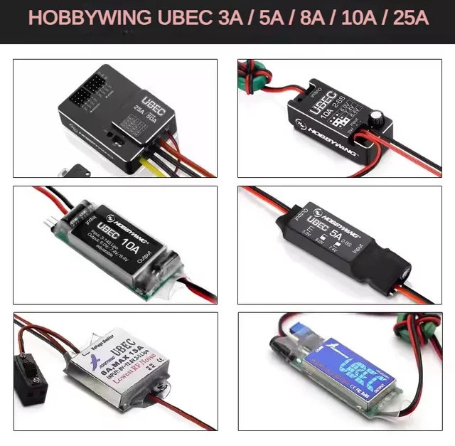 Hobbywing Hochspannungs-RC-UBEC-Spannungsreglermodul - Bild 1