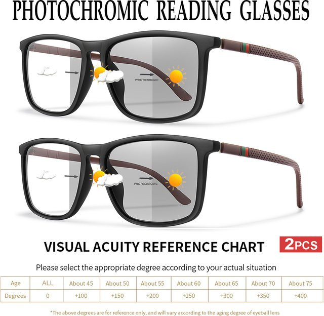 Lesebrille POAT, Vollrand, Kunststoff, schwarz, Unisex, photochrom, Anti-Blaulicht - Bild 1