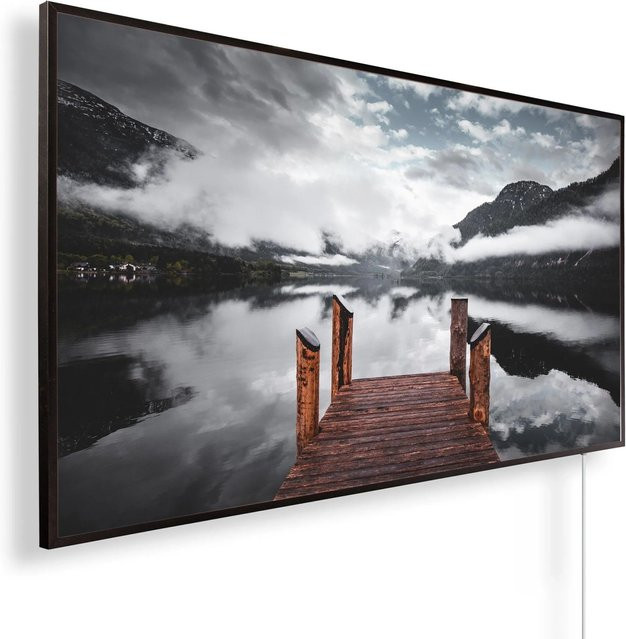 Könighaus Infrarotheizung Panorama Steeg am Bergsee in Schwarz, 600 W - Bild 1