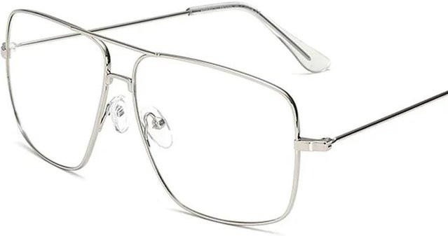 Dote Sonnenbrille, Metall, Vollrand, Square, Silber, Unisex - Bild 1
