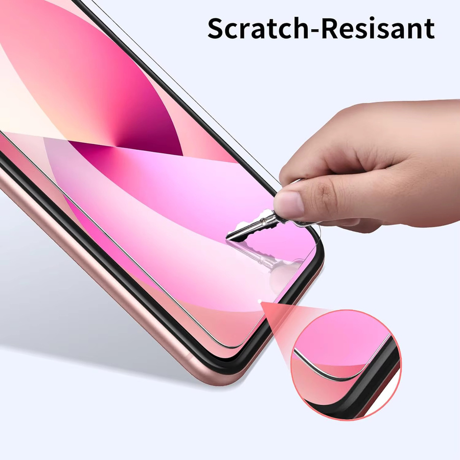 Leeshionz Panzerglas-Schutzfolie für iPhone 17e, transparent, 9H Härtegrad, kratzfest und blasenfrei - Bild 3