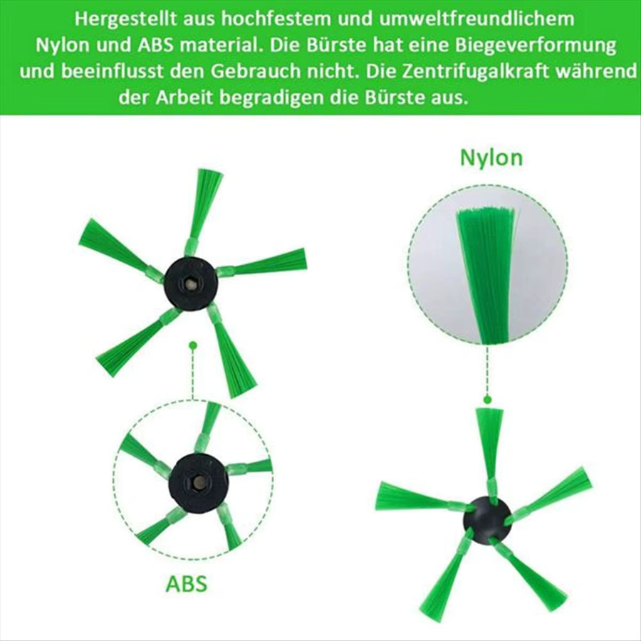 Vorwerk Kobold VR200 VR300 Ersatzteil-Set mit Seitenbürste und Hepa-Filter aus Kunststoff - Bild 2
