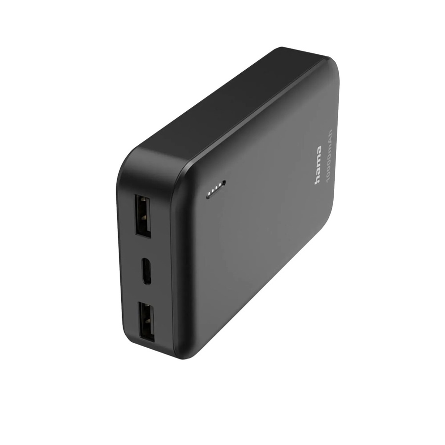 Hama Power Pack Pocket 10 mit 10.000 mAh und USB-A sowie USB-C Ausgängen in Anthrazit - Bild 2
