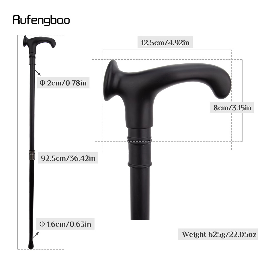 Rufengbao Fantasy Zauberstab, Schwarz, Metall, 92 cm - Bild 2