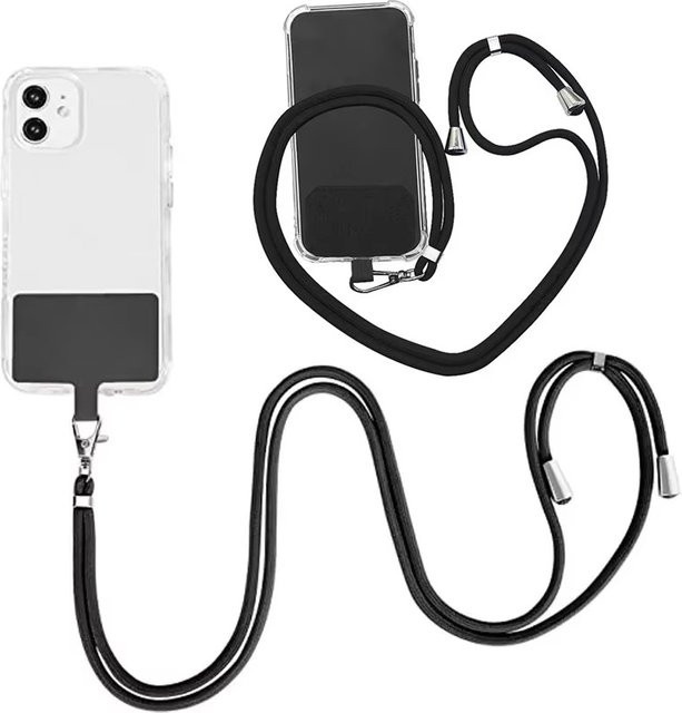 VORTNGLE Universelles Handy-Umhängeband als Crossbody-Gurt und Halsriemen in Schwarz - Bild 1
