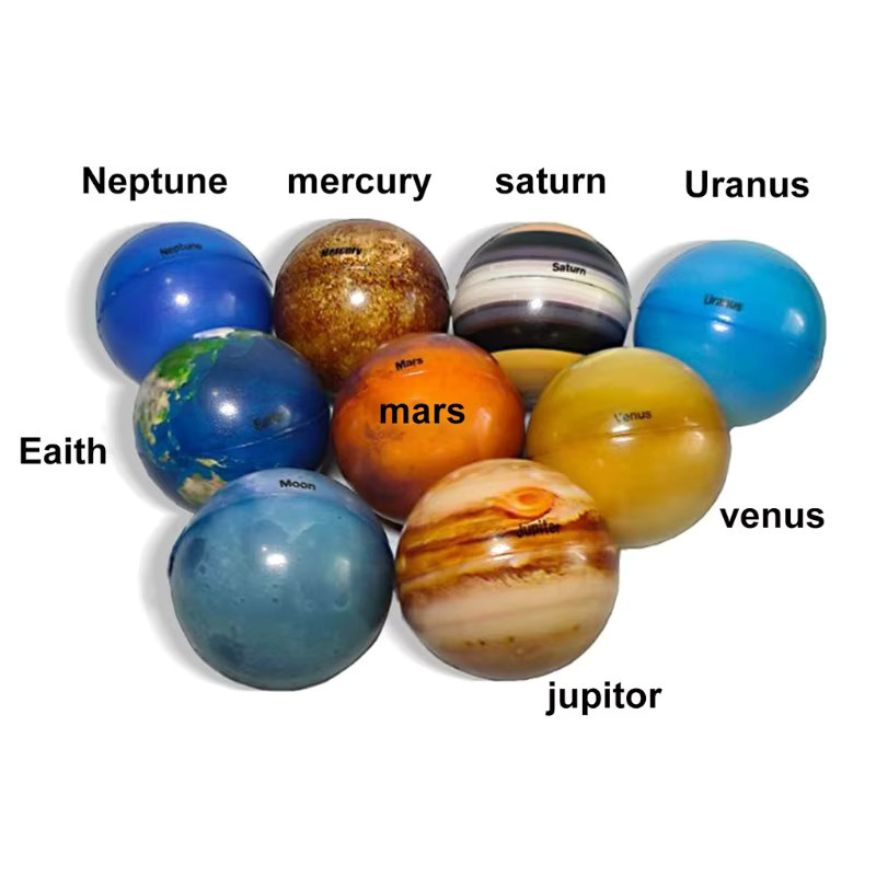 soulbao Sonnensystem-Planet-Schwamm-weiche Bälle, 10-teiliges Set, Weltraum, Bunt / Mehrfarbig - Bild 4