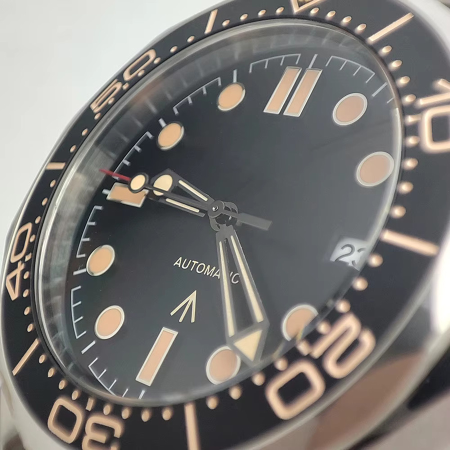 OUMASHI Taucheruhr, Automatik, Edelstahl, 42 mm, Herren, Schwarz - Bild 2