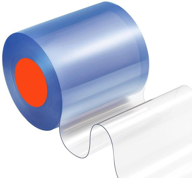 Buying Solutions MB Streifenvorhang aus transparentem PVC für Kühlraum und Gefrierraum, Rolle, Breite: 127 cm, Länge: 244 cm - Bild 1