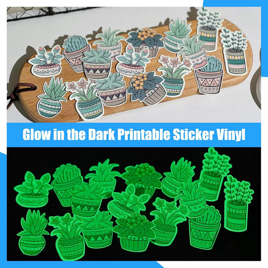 A4 Vinyl-Aufkleber für Tintenstrahldrucker im Dunkeln leuchtend für DIY-Bastelarbeiten und Etiketten - Bild 3