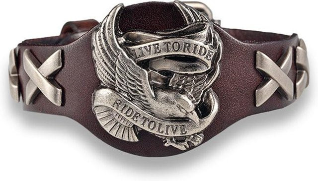 Armband Leder, kaffeebraun, Herren - Bild 1