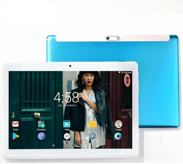 BDF Tablet PC 10,1 Zoll mit Android 12, 8GB RAM, 64GB Speicher, 4G LTE, GPS und Schutzhülle, Blau - Bild 1