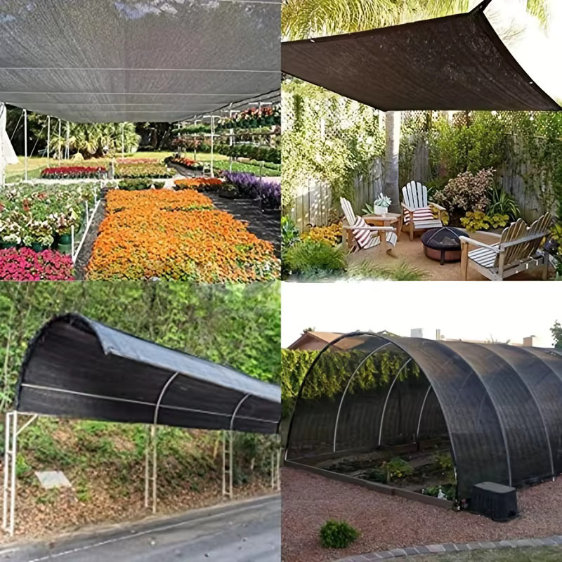 Sonnensegel aus HDPE in Schwarz als UV-Schutz Tarnnetz und Außenüberdachung für Strand, Camping oder Hinterhof, Rechteckig, Breite: 200 cm - Bild 3
