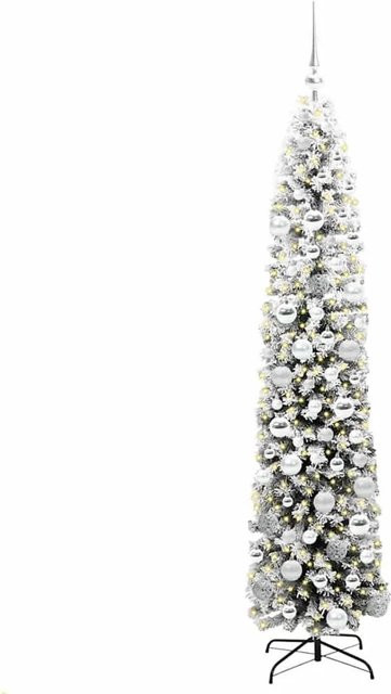 vidaXL Künstlicher Weihnachtsbaum mit 300 warmweißen LEDs in Grün, Höhe: 180 cm - Bild 1