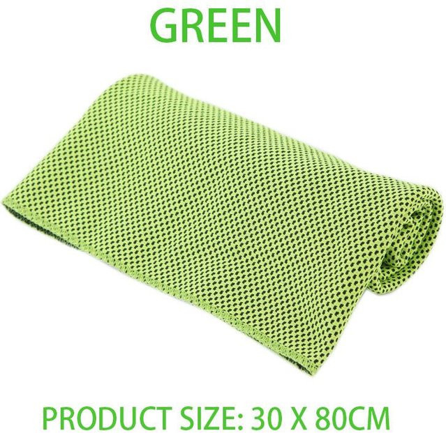 Yiran Health & Beauty Atmungsaktives Kühltuch mit Aufbewahrungsbox für Sport und Yoga, B/B/L: 30 x 80 cm - Bild 1