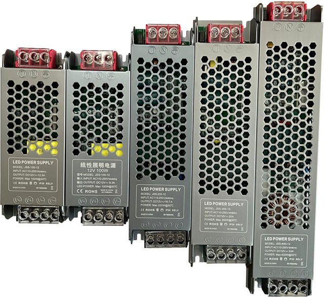 DC 12V 24V Schaltnetzteil als LED-Lichttreiber und Beleuchtungstransformator für AC110-250V, geräuschloser LED-Treiber in verschiedenen Leistungsstufen von 60W bis 400W - Bild 1