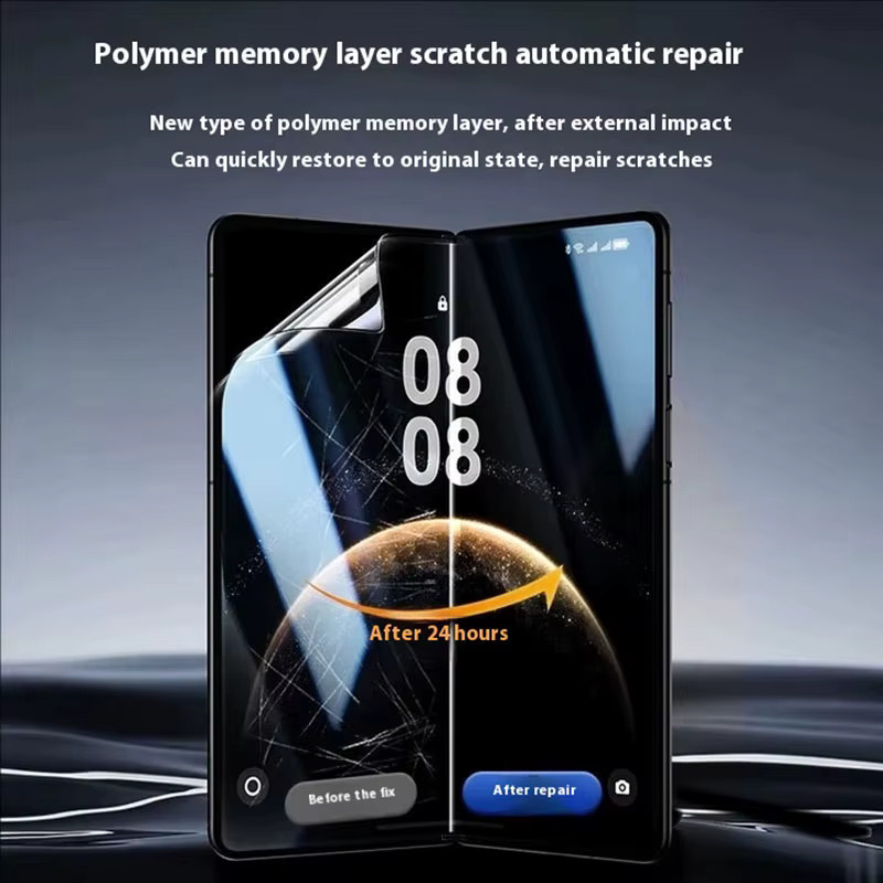 4in1 Hydrogel Displayschutzfolie für Honor Magic V5 V3 V2 Matte Soft TPU Schutzfolie Transparent - Bild 4