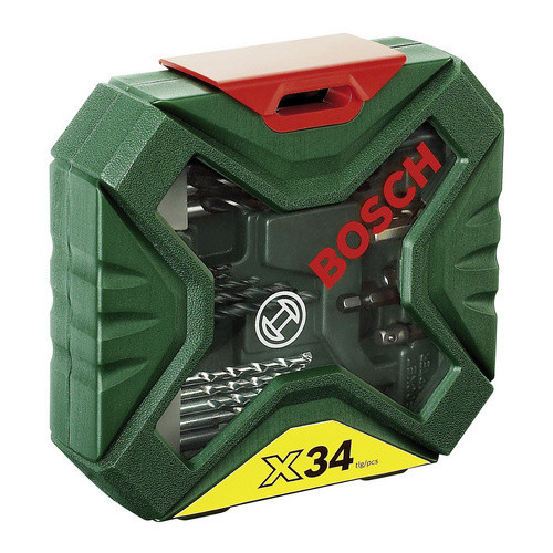 Bosch X-Line Classic Bohrer- und Bit-Set aus HSS in Grün - Bild 2