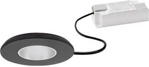 Brumberg LED-Einbauleuchte rund in Schwarz, dimmbar, warmweiß - Bild 1