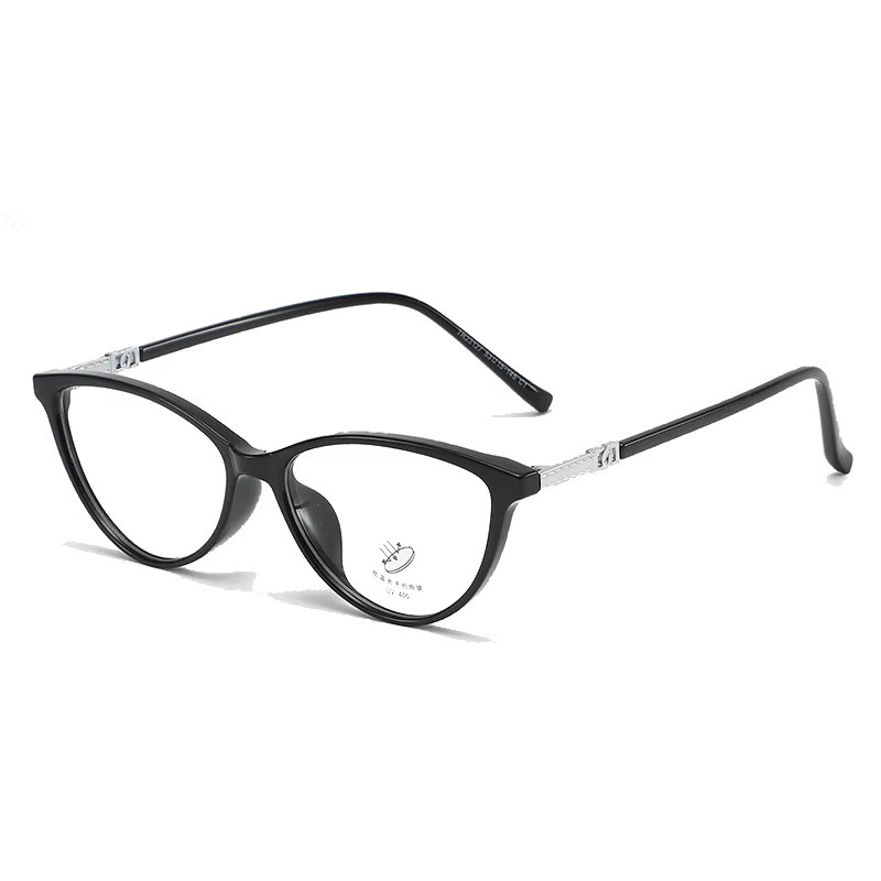 EYORA Lesebrille Cat-Eye, Vollrand, Damen, schwarz, photochrom, Blaulichtfilter - Bild 2
