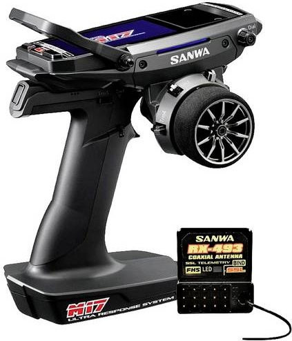 SANWA M17 Pistolengriff-Fernsteuerung 2,4GHz mit 4 Kanälen - Bild 1