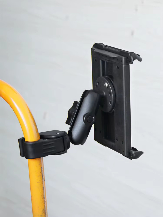 VINmounts Universelle Tablet-Halterung für Auto, LKW, Marine und Industrie in Schwarz, passend für Geräte bis 245 x 118 mm und eine Dicke von bis zu 11 mm - Bild 6