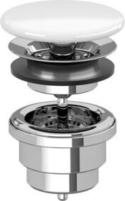 Villeroy & Boch Keramik-Ventilabdeckung für Waschbecken in Weiß - Bild 1