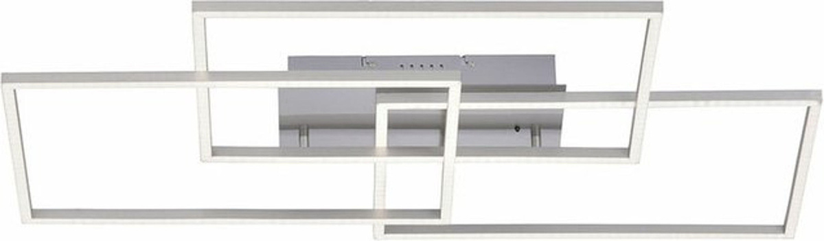 Moderne LED Deckenlampe Leuchten Direkt in Weiß mit Fernbedienung, dimmbar von warmweiß bis kaltweiß, aus Edelstahl und Aluminium - Bild 1