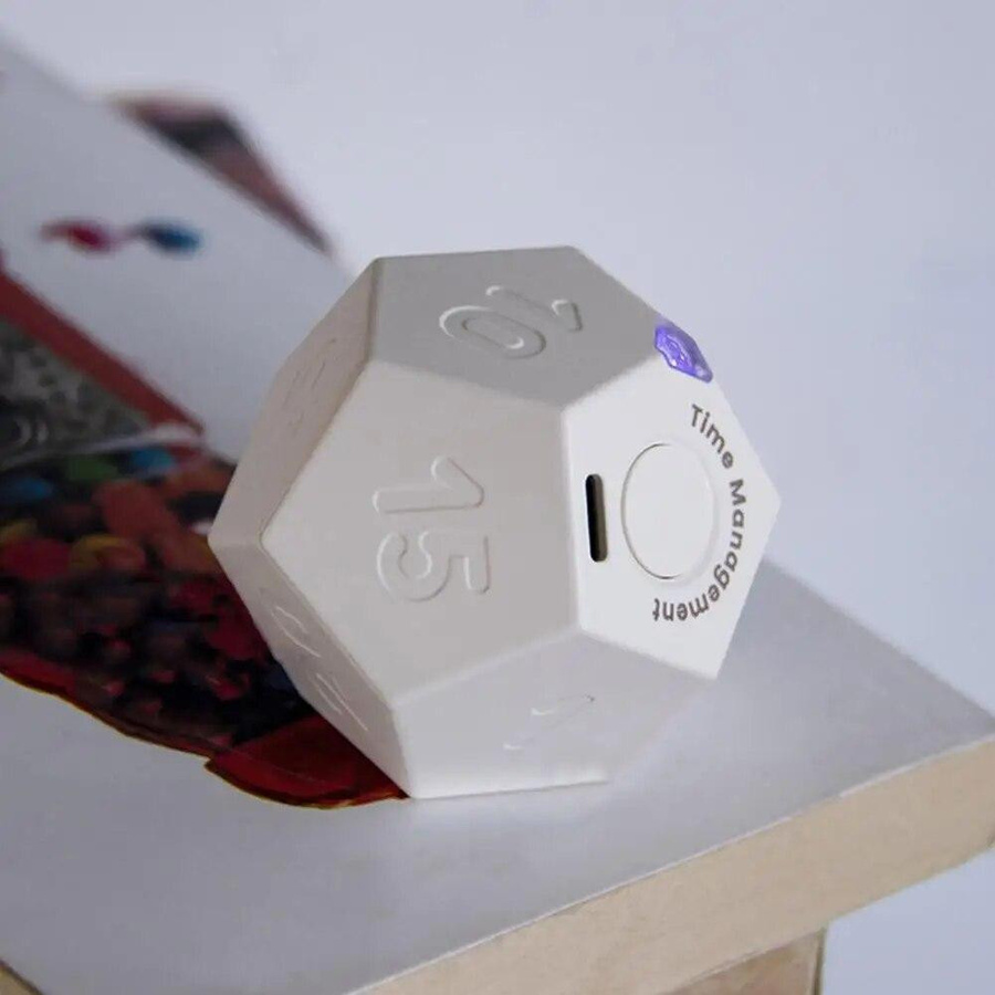 Time Ball wiederaufladbarer Mini-Timer mit Dual-Wecker-Modus und Pomodoro-Funktion in Weiß - Bild 2