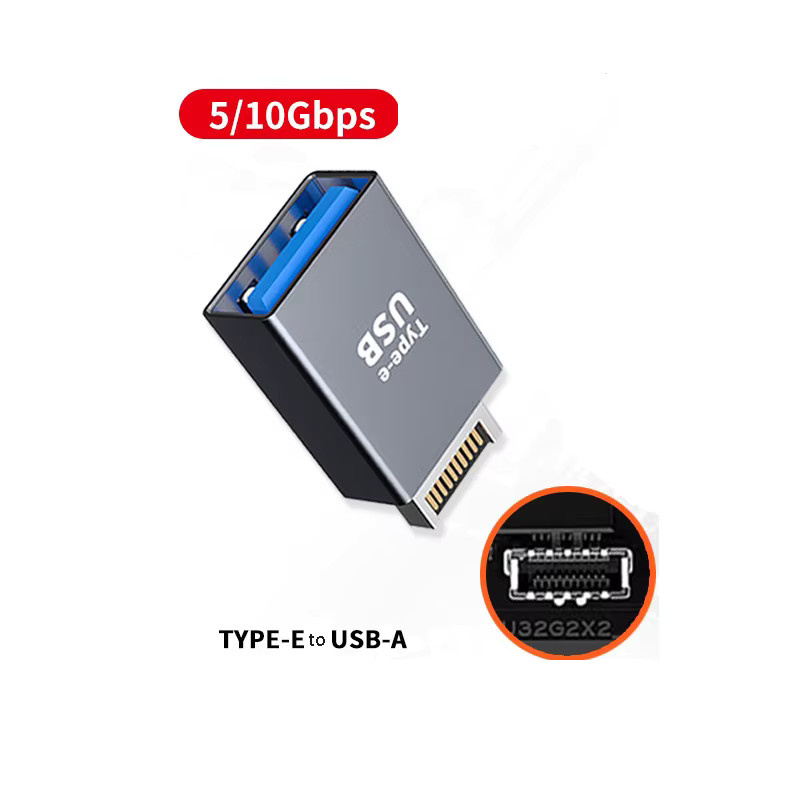 OULLX USB-A auf USB-C Adapter in Schwarz für Desktop PC und Computer - Bild 2
