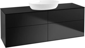 V&B Finion Waschtischunterschrank mit Wandbeleuchtung in Blau Lacquer, B/T/H: 160 x 50,1 x 60 cm - Bild 1