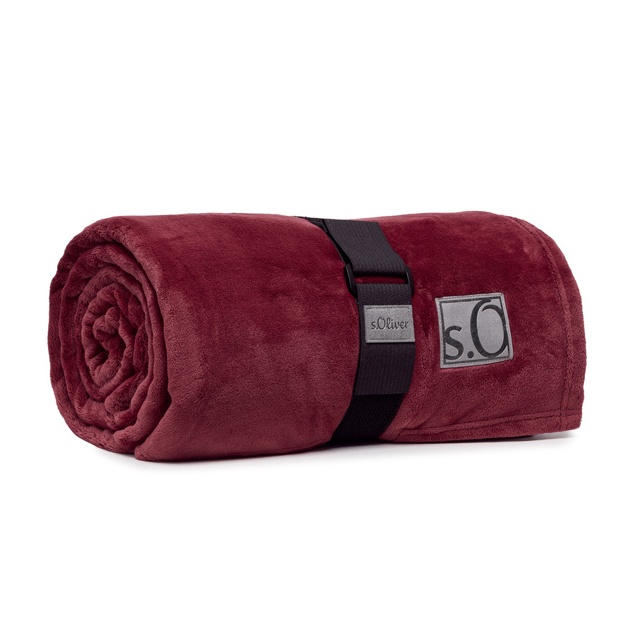s.Oliver Wohndecke Kuschelsoft 3638 in Rot, B/T: 200 x 150 cm - Bild 1