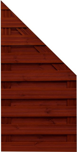 Andrewex Sichtschutzzaun Schlusselement Goch Braun, Höhe: 180 cm, Breite: 90 cm, Tiefe: 90 cm - Bild 1