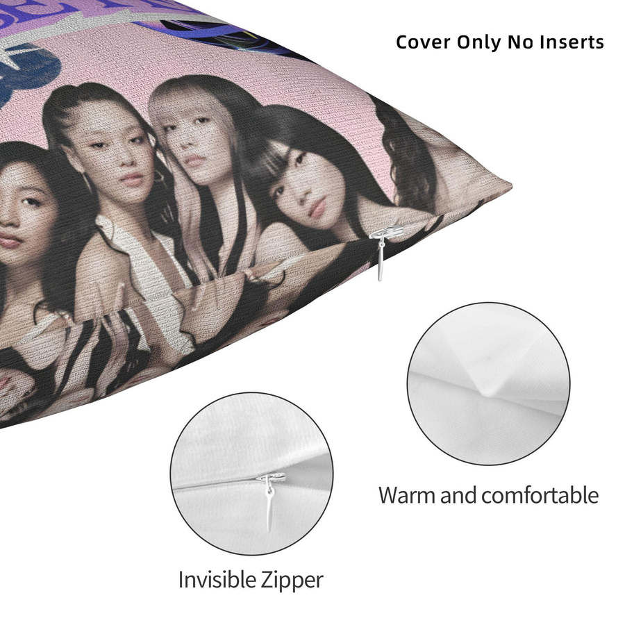 Katseye Kpop Musik Kissenbezug Multicolor, B/T/H: 50 x 50 x 0 cm - Bild 2