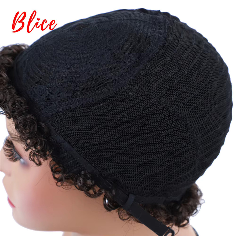 Blice Bancy Pixie-Schnitt-Perücke, kurz, lockig, schwarz, Damen - Bild 3