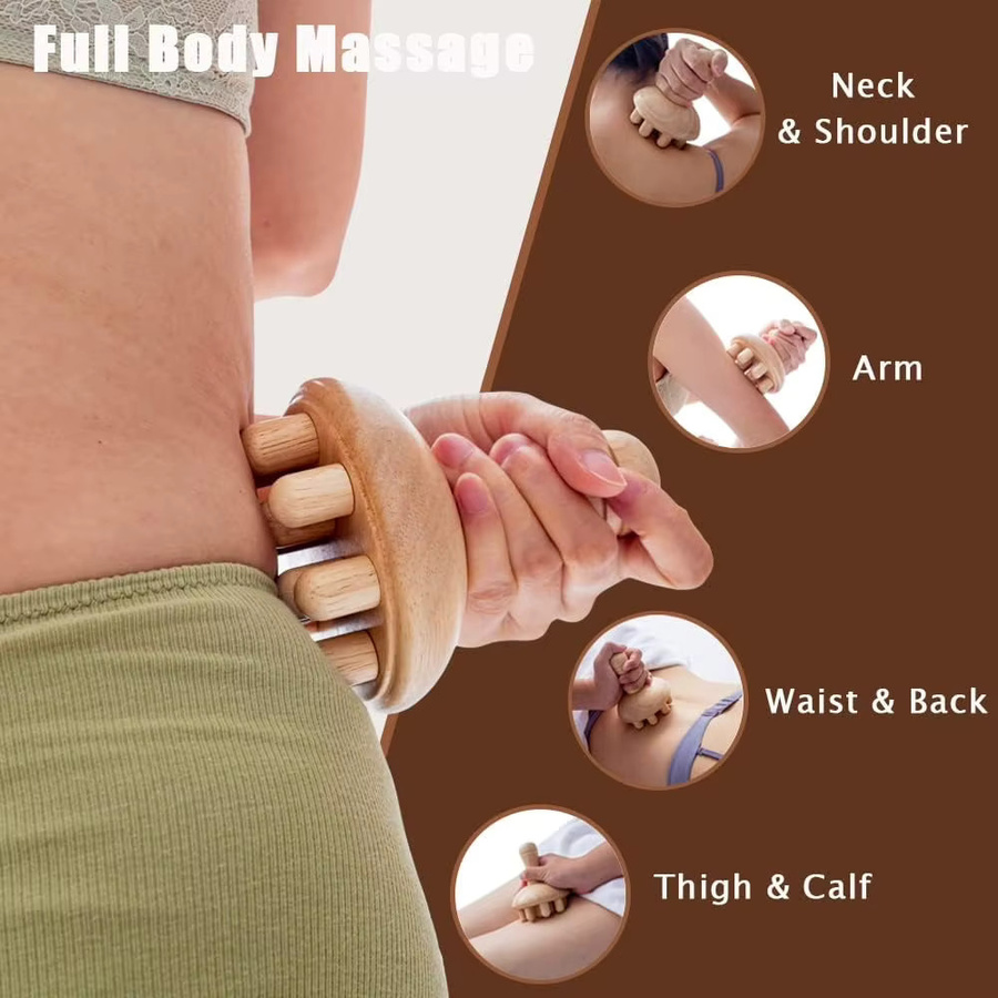 EGASSAM Holz Massagegeräte, Gua Sha Werkzeuge, Unisex - Bild 5