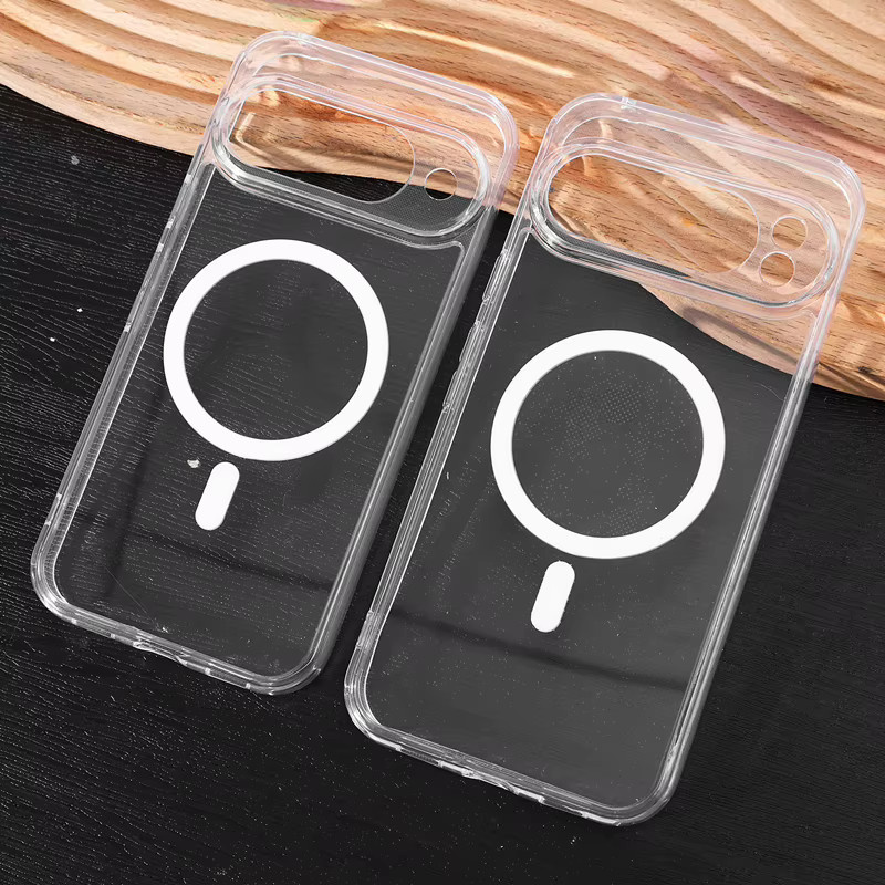 Transparente MagSafe Hülle für Google Pixel 10 Pro XL mit magnetischer kabelloser Ladefunktion und Kameraobjektivschutz, stoßfest - Bild 2