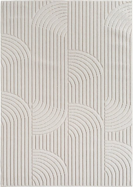 Ayyildiz Flachgewebeteppich Helix in Creme mit modernem Design, Breite: 120 cm, Tiefe: 7 mm, Höhe: 170 cm - Bild 1