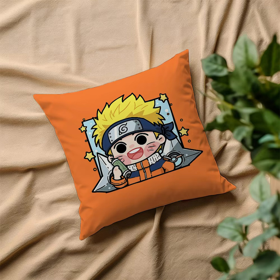 Weicher Naruto Anime Kissenbezug mit Cartoon-Design für Sofa und Bettwäsche - Bild 5