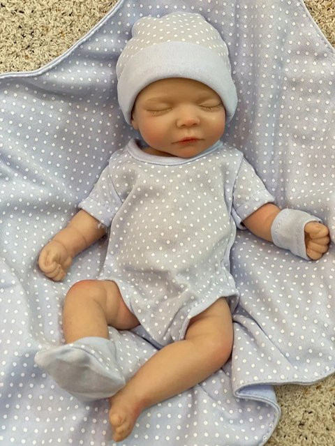 OtardDolls Sam Bebe Mädchen, Silikon, Neugeborene Baby Puppe, 1-teiliges Set - Bild 1