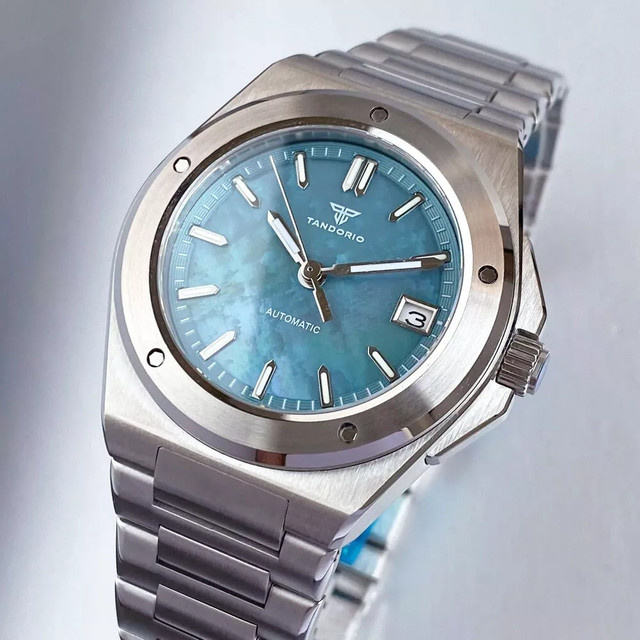Tandorio Armbanduhr, Automatik, Edelstahl, Blau, Saphirglas, 40 mm, Herren - Bild 1