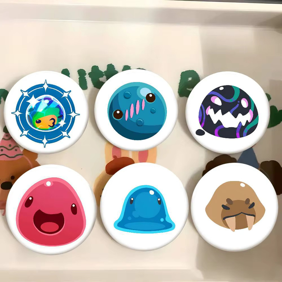 KAYOU Slime Rancher Runde Abzeichen, Kreative Brosche, Anstecknadel - Bild 2