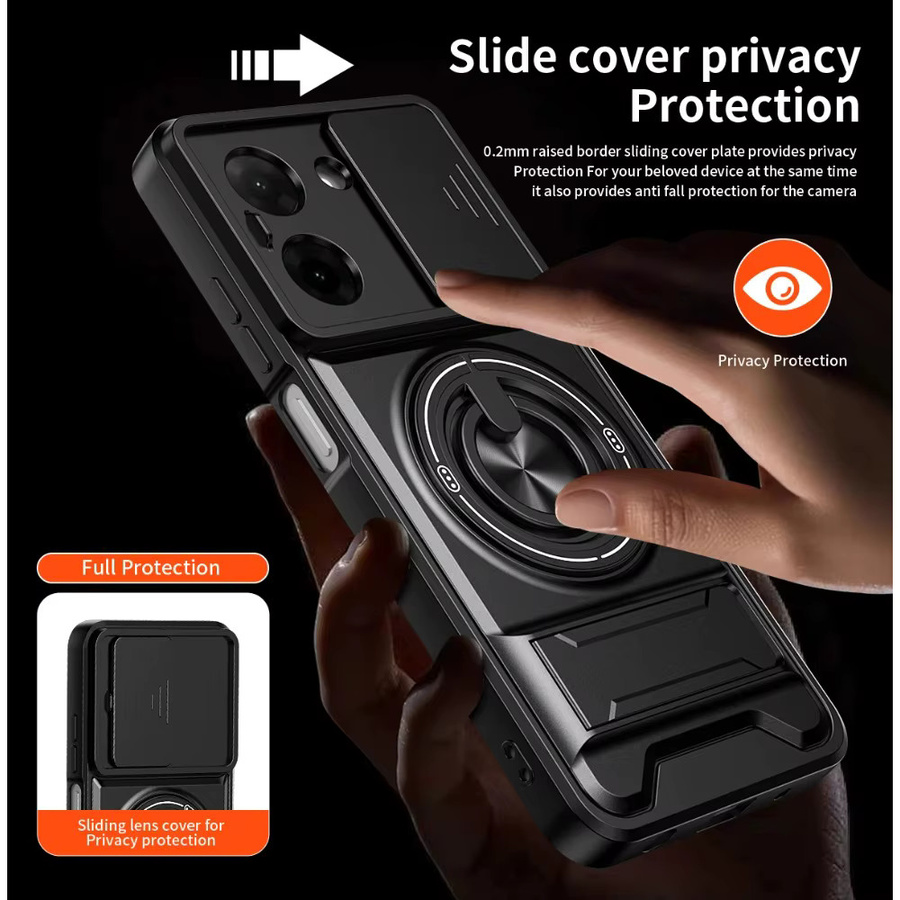 Kamera-Schutz-Schiebehülle mit Magnetverschluss für Xiaomi Poco X8 Pro Max X7 F8 Ultra F7 M8 M7 Pro Redmi Turbo 5 Max in Schwarz und Silber - Bild 5