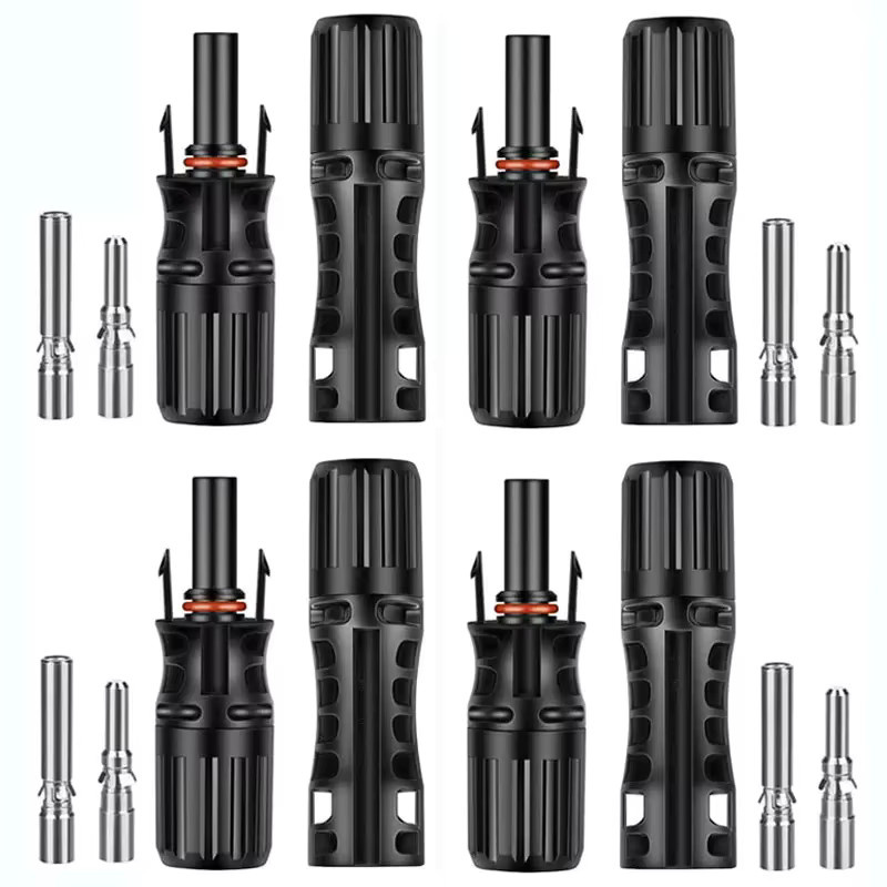 April Ample Solarpanel-Kabelstecker Photovoltaik-Steckverbinder Schwarz, 65 A, 1500 V DC, für 10 mm2 8 AWG PV-Kabel - Bild 5