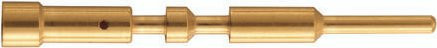HARTING Crimpkontakt 09156006101 aus Messing mit Goldbeschichtung - Bild 1