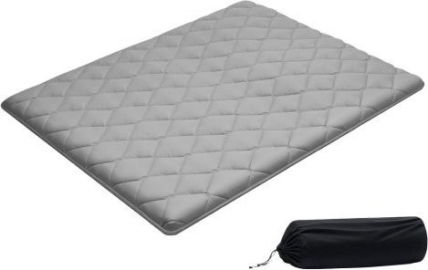 VEVOR Japanische Futon-Matratze Queen Size, faltbare Tatami Bodenmatratze aus gebürstetem Stoff in Grau, B/T/H: 203,2 x 152,4 x 8,9 cm - Bild 1