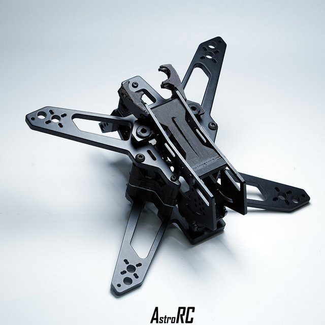 AstroRC Shuttle V2 Toothpick FPV Freestyle Rahmen in Schwarz, kompatibel mit O4 Air Unit, Radstand 3 bis 3,6 Zoll - Bild 1
