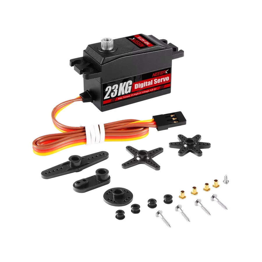 NEEBRC Low Profile Digital Servo, Vollmetallgetriebe, High Torque, Schwarz - Bild 4