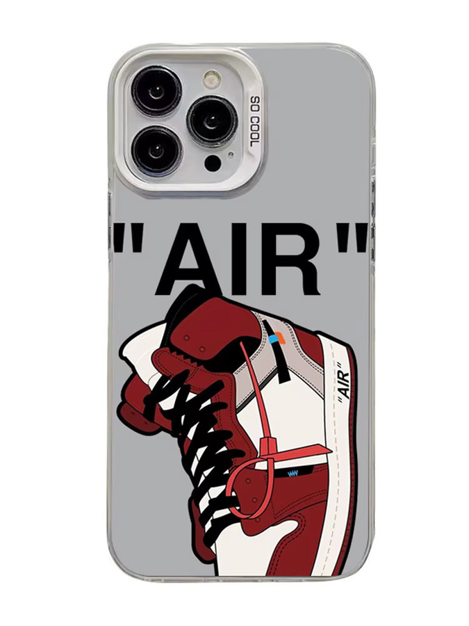 Handyhülle im Turnschuh-Design für Apple iPhone 16 15 14 13 12 11 Pro Max XR X XS mit Laser Hard TPU Case in Purple und Multicolour - Bild 2