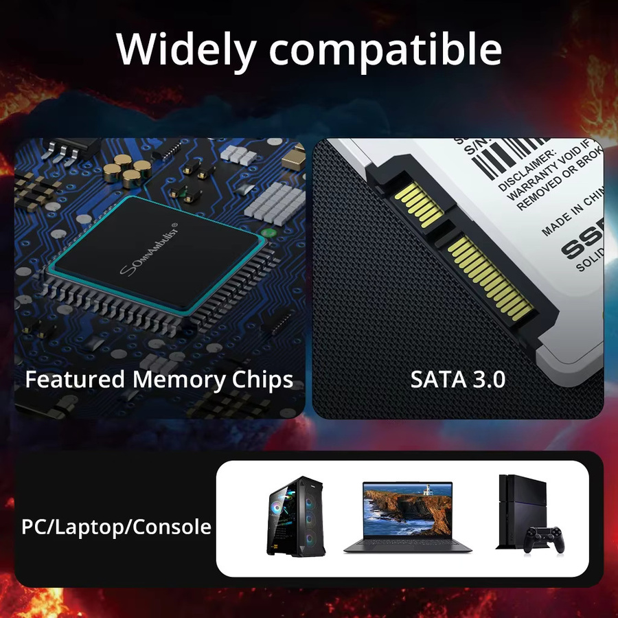 SomnAmbulist SSD 2,5 Zoll SATA3 Solid State Drive für Laptop und Desktop - Bild 3