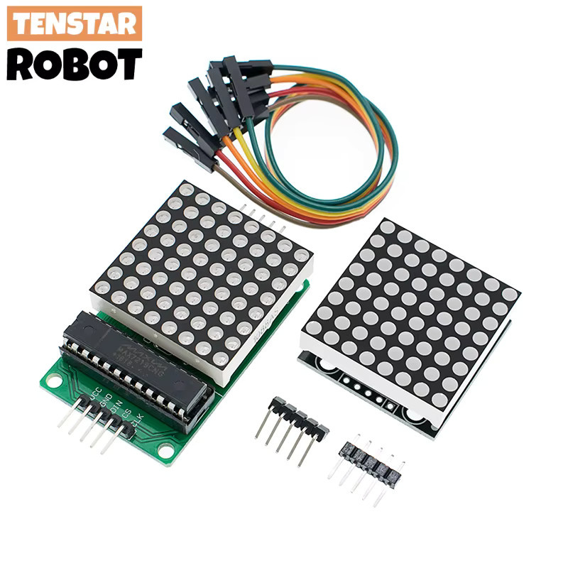 TENSTAR ROBOT MAX7219 8x8 Dot Matrix Modul mit rotem LED Display für Mikrocontroller und MCU - Bild 2